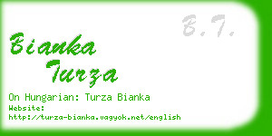 bianka turza business card